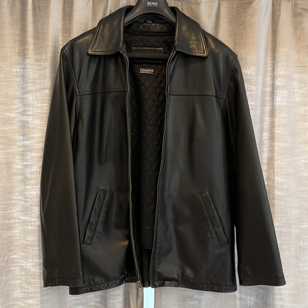 Men’s Black Leather Jacket